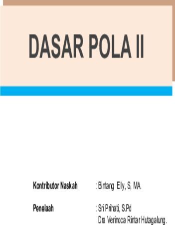 Dasar Pola 2 Kelas 10 SMK