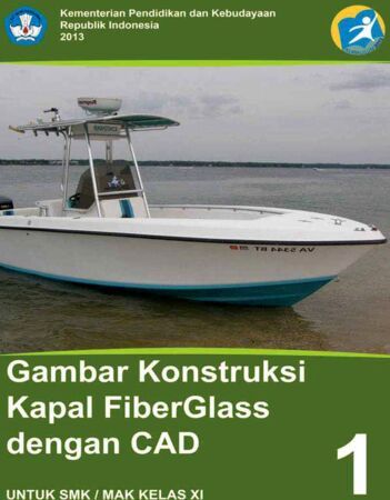 Gambar Konstruksi Kapal Fiberglass dengan CAD 1 Kelas 11 SMK