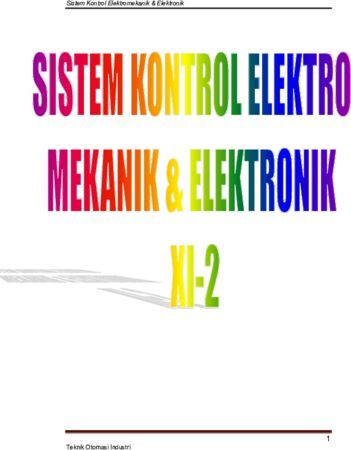 Sistem Kontrol Elektro Mekanik dan Elektronik 2 Kelas 11 SMK