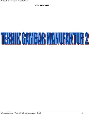 Teknik Gambar Manufaktur 4 Kelas 11 SMK