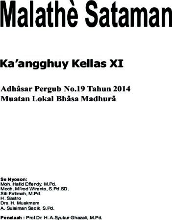 Buku Siswa Malathe Sataman 11 Kelas 11 Revisi 2015