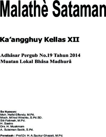 Buku Siswa Malathe Sataman 12 Kelas 12 Revisi 2015