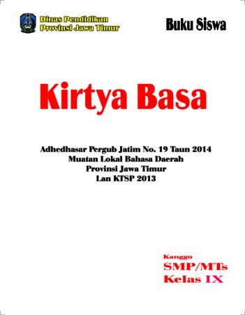 Buku Siswa Kirtya Basa 9 Kelas 9 Revisi 2015