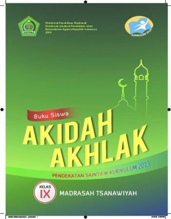 Buku Siswa Akidah Akhlak Kelas 9 Revisi 2016