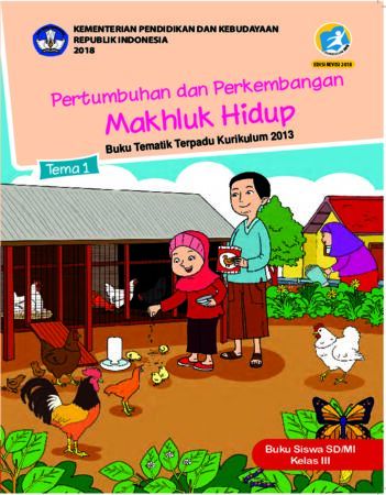 Buku Siswa Tema 1 Pertumbuhan dan Perkembangan Makhluk Hidup Kelas 3 Revisi 2018