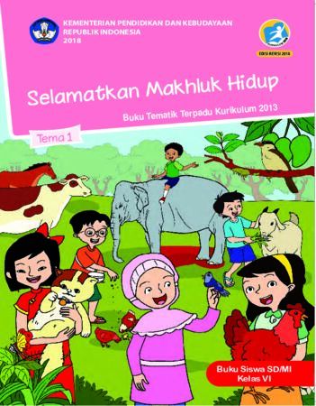 Buku Siswa Tema 1 Selamatkan Makhluk Hidup Kelas 6 Revisi 2018