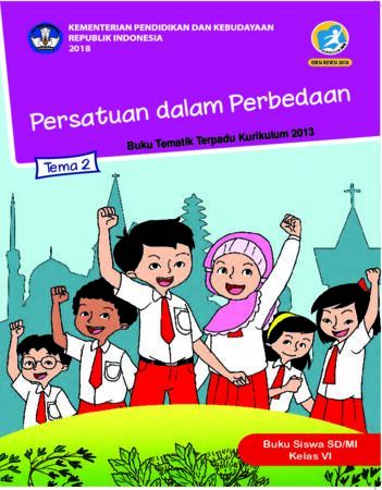 Buku Siswa Tema 2 Persatuan dalam Perbedaan Kelas 6 Revisi 2018