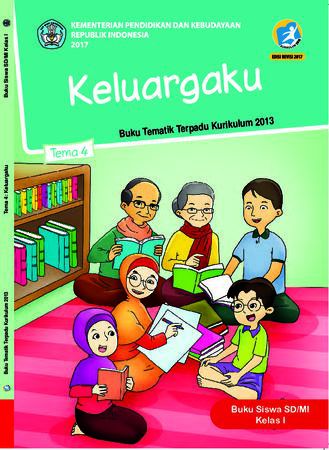 Buku Siswa Tema 4 Keluargaku Kelas 1 Revisi 2017